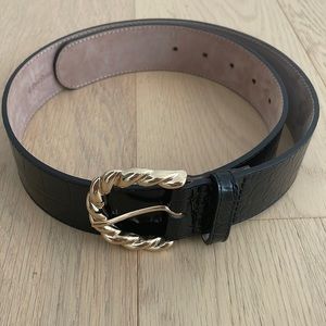 & Other Stories black leather belt